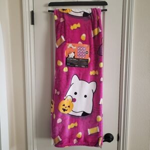 Squishmallows Cam The Cat Spooky Halloween 50x70 Soft Plush Throw Blanket NWT